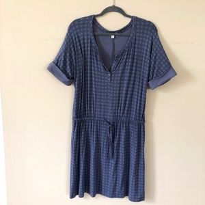 Caslon Casual Dress Large Blue